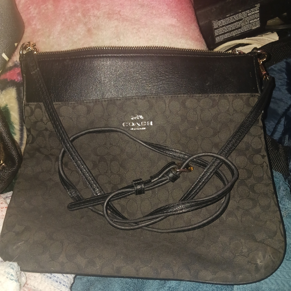 Coach Black and Gray Women's Bag